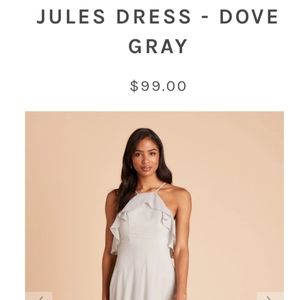 Birdy Grey Jules Dress in Dove Gray XS